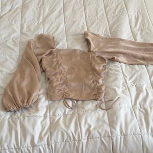 Chic Beige Women's Blouse